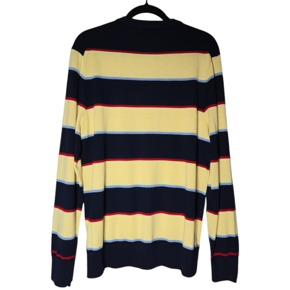 Brooks Brothers Men's Striped Extra Fine Merino Wool CrewNeck Sweater Si… - Picture 4 of 5